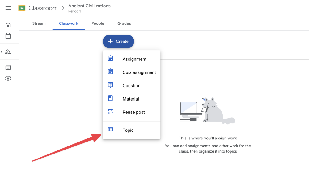 How to Create Topics in Google Classroom Tutorial for Instructors